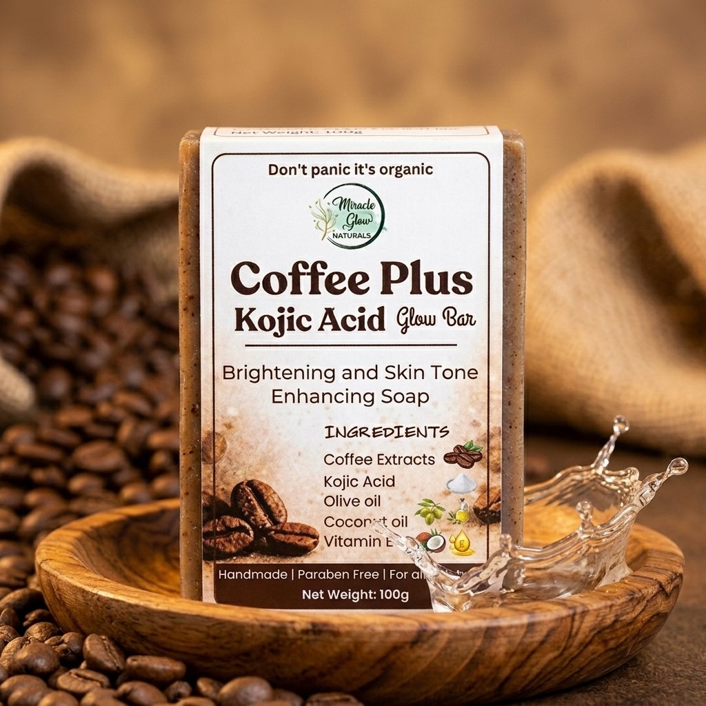Coffee plus kojic acid soap